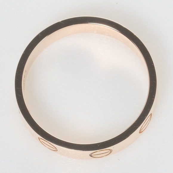 CARTIER Mini Love Wedding K18PG No. 7.5 Women's Ring - Picture 6 of 9